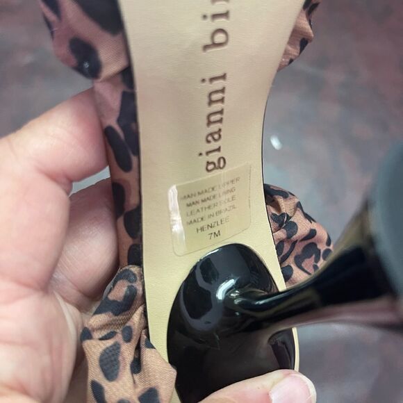 Gianni Bini Henzlee leopard lace up heels, size 6‎ new without tags - Picture 12 of 13